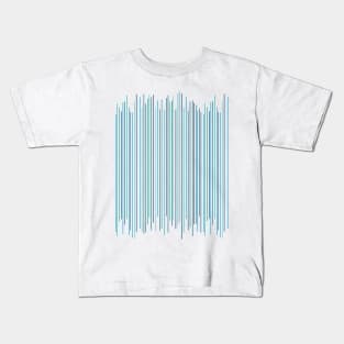 Modern Thin Blue Lines Dancing Kids T-Shirt